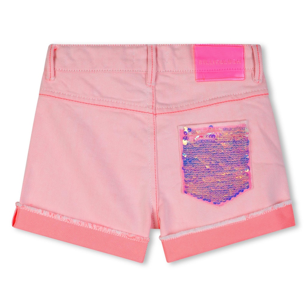 Short twill pailletten funlook