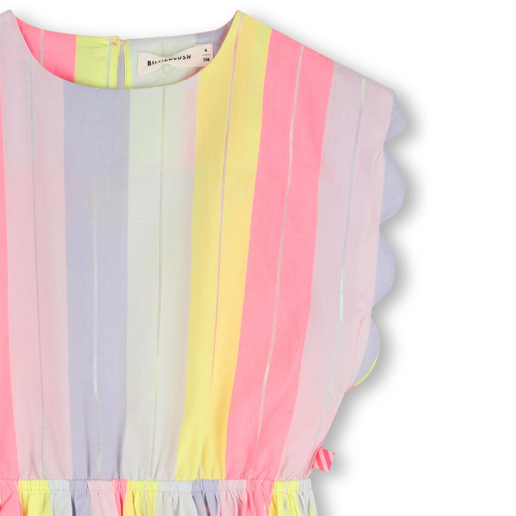 Jurk katoen streep shelllook