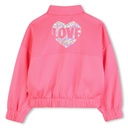 Vest terry zip glitterback