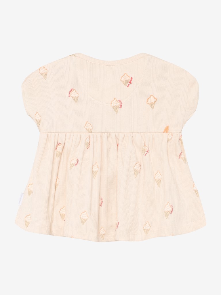 Top korte mouwen aop rib icecream