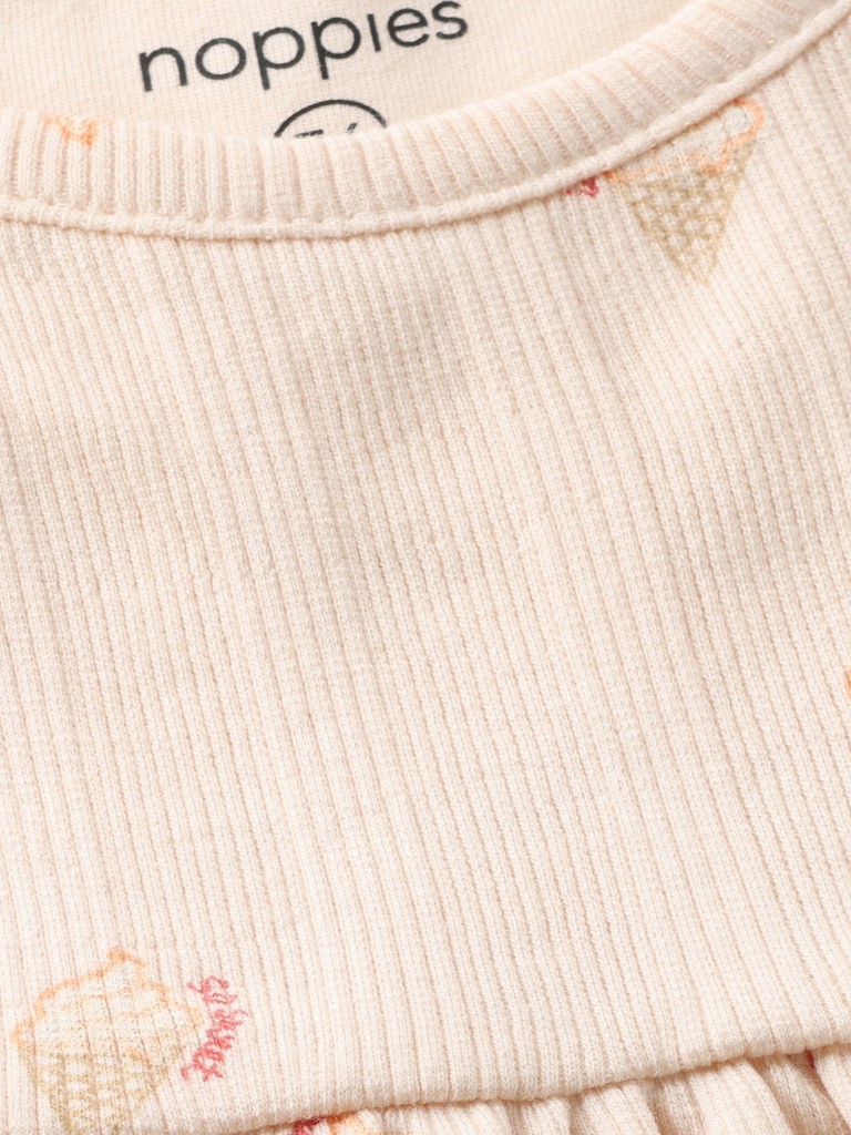 Top korte mouwen aop rib icecream