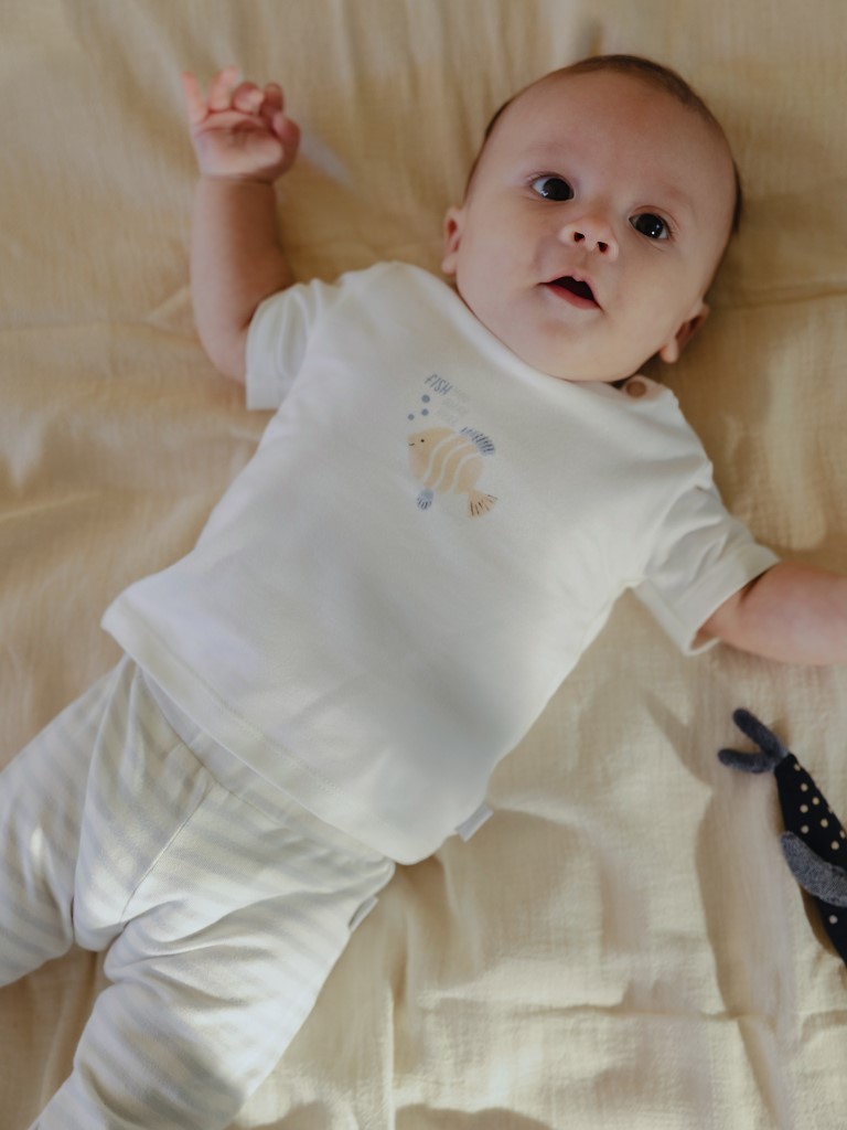 Broek regular fit streep