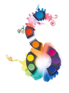 Waterverfdoos Connector – 12 kleuren + 1 tube wit en stickervel