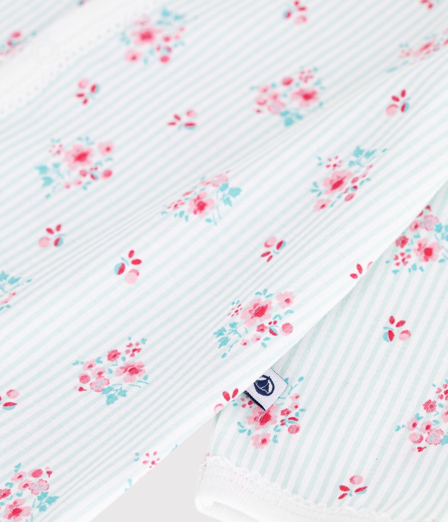 Pyjama in katoen met bloemenprint