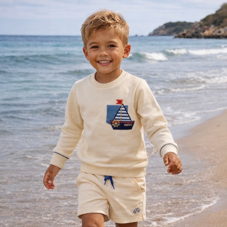 Short jogger met zakje boot