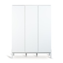 Kamer Ashi: Bed (140x70) + kast (3-deuren) + commode (cream) - toonzaalmodel (enkel afhaling)