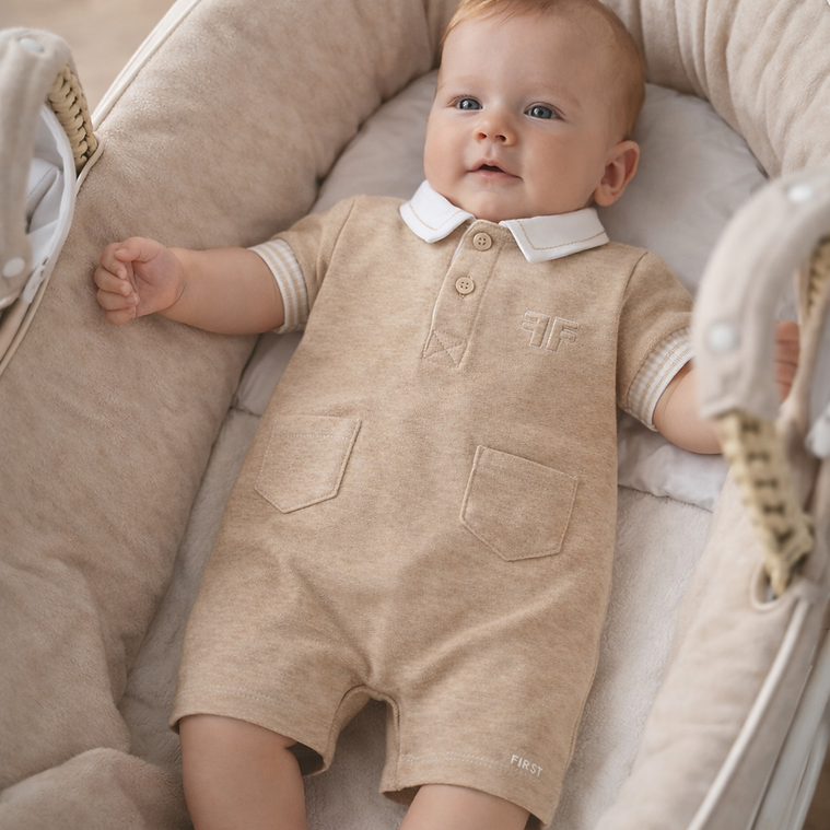 Jumpsuit polo kort