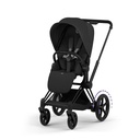 Kinderwagen set e-Priam comfort matt black (incl. draagmand  en buggyzit)