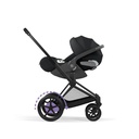 Kinderwagen set e-Priam comfort matt black (incl. draagmand  en buggyzit)
