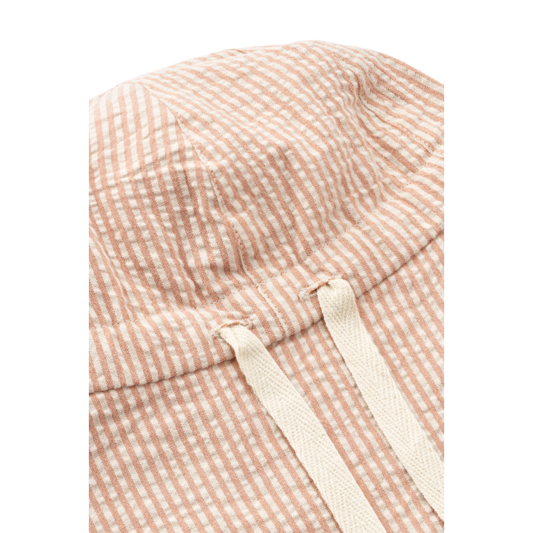 Zonnehoed Gorm omkeerbaar in seersucker met nekbescherming