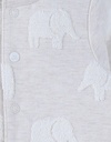 Pyjama met kleine reliëf-olifantjes, jacquard katoen