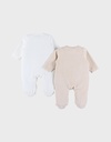 Pyjama baby zebra fluweel (2 stuks)