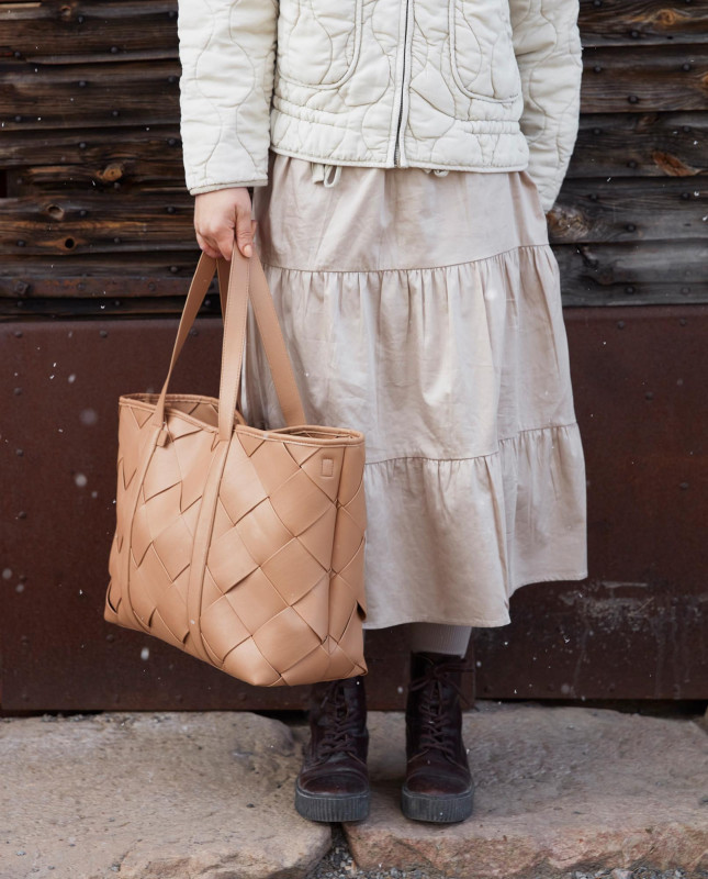Luiertas braided tote Elodie
