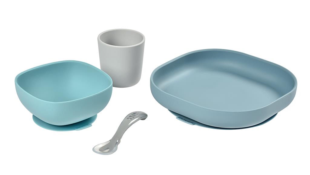 Eating set (4 pieces, silicone)