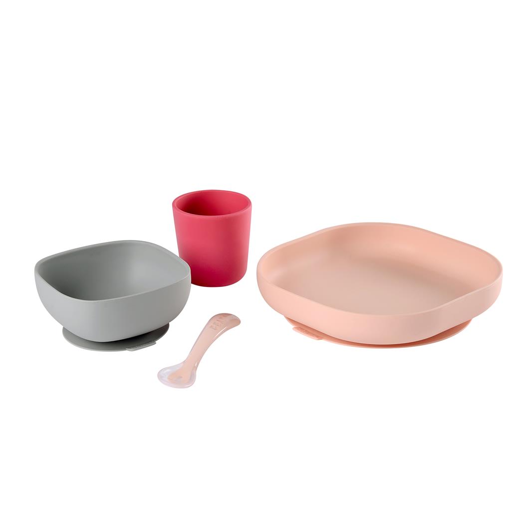 Eating set (4 pieces, silicone)