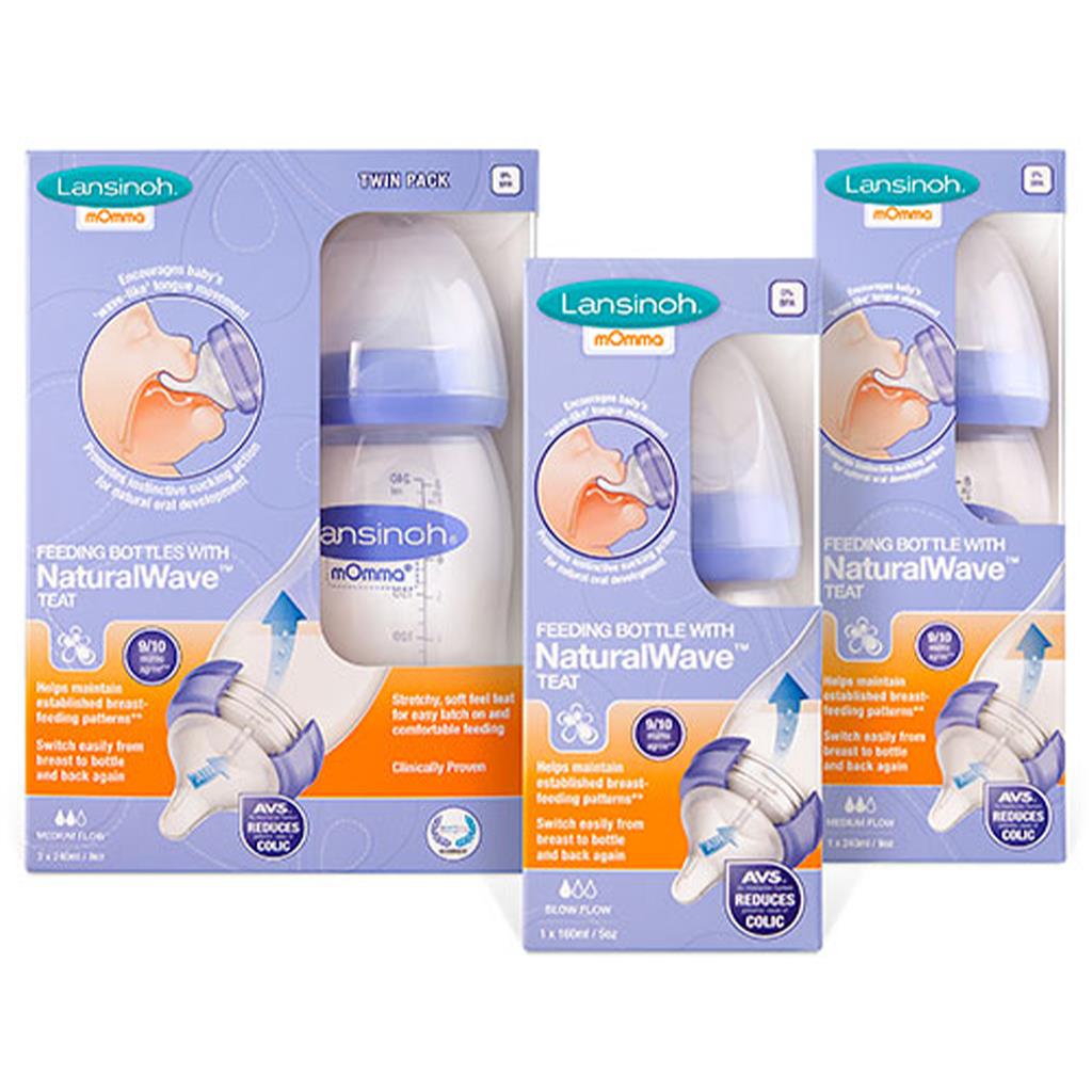 Feeding bottle natural wave (240ml)