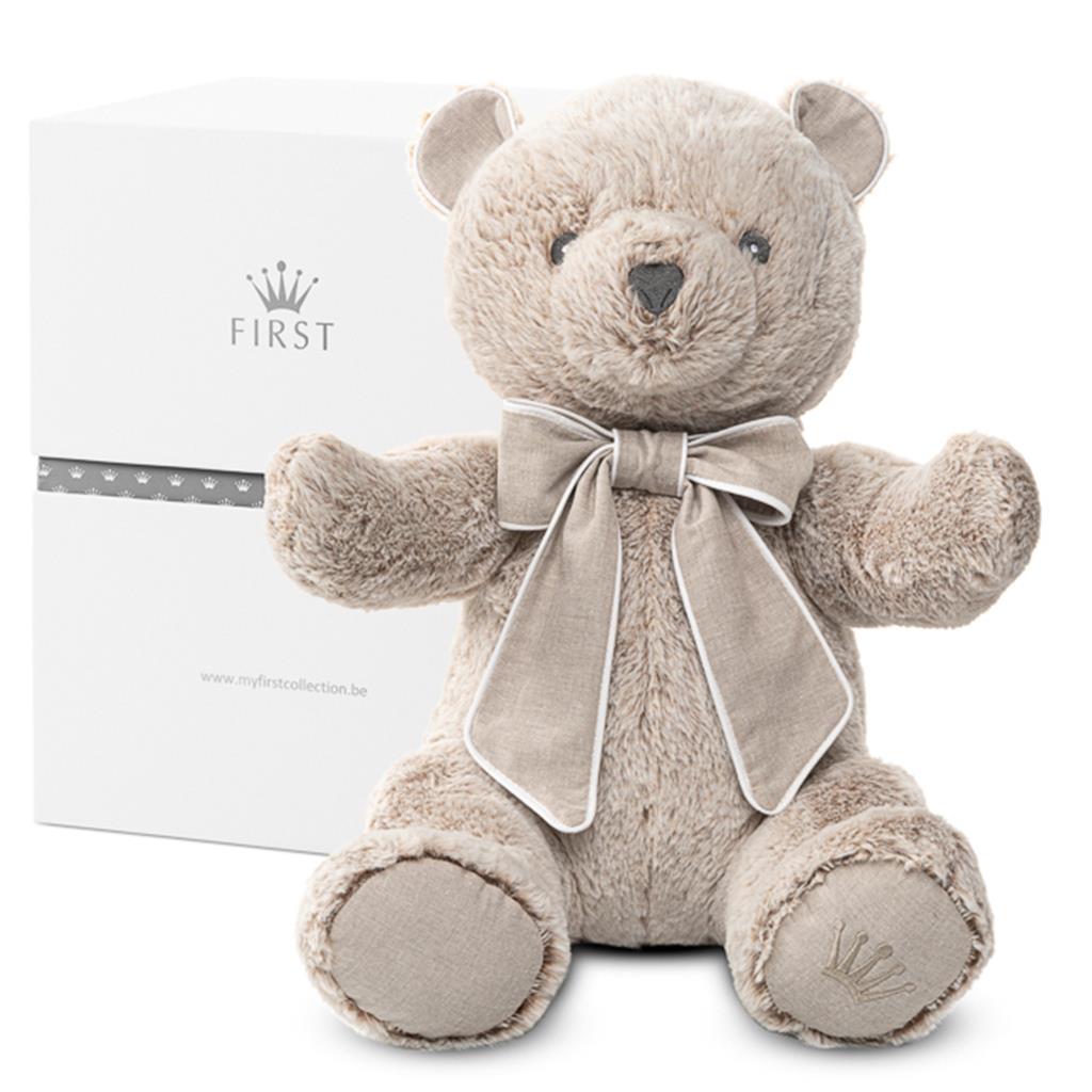 Teddy bear 40cm Zoe ethnic white