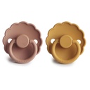 Pacifier latex daisy (6-18months, 2 pieces)