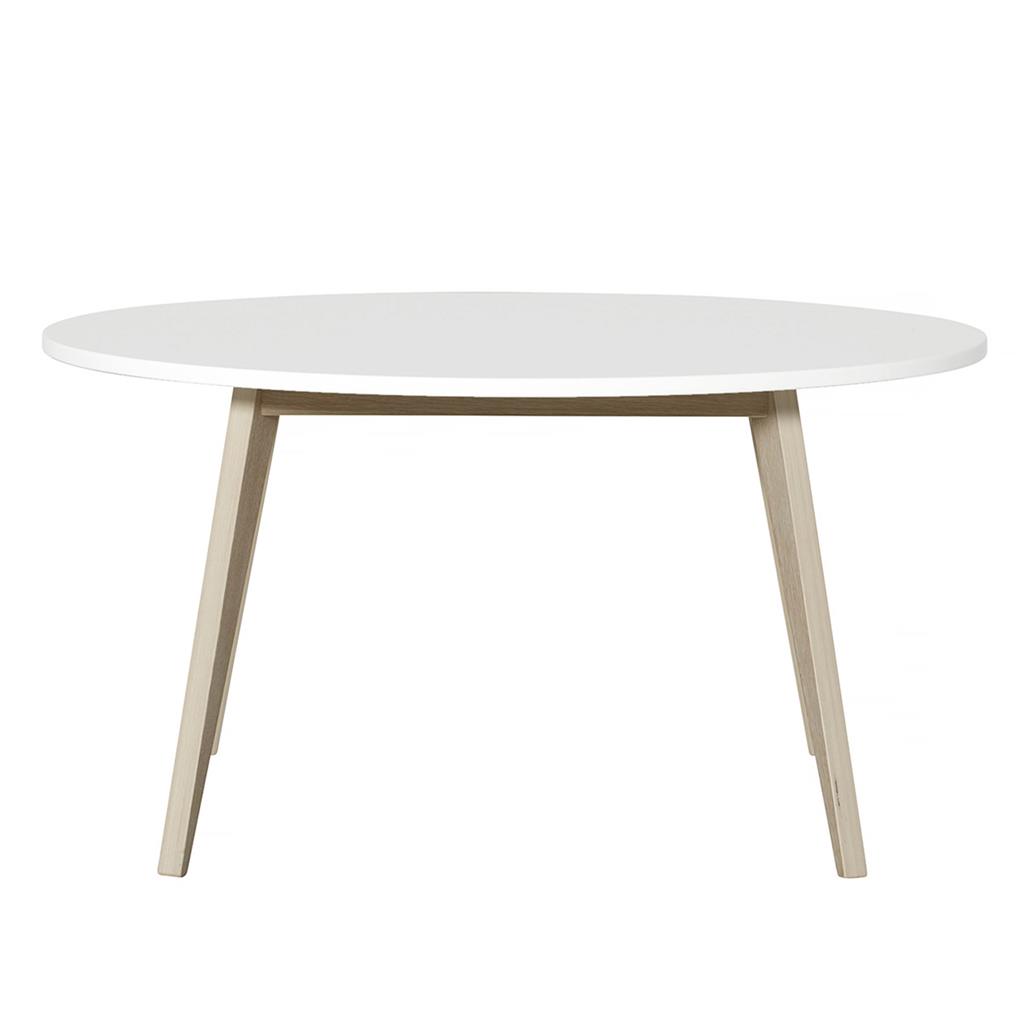 Table de ping-pong (blanc/chêne)