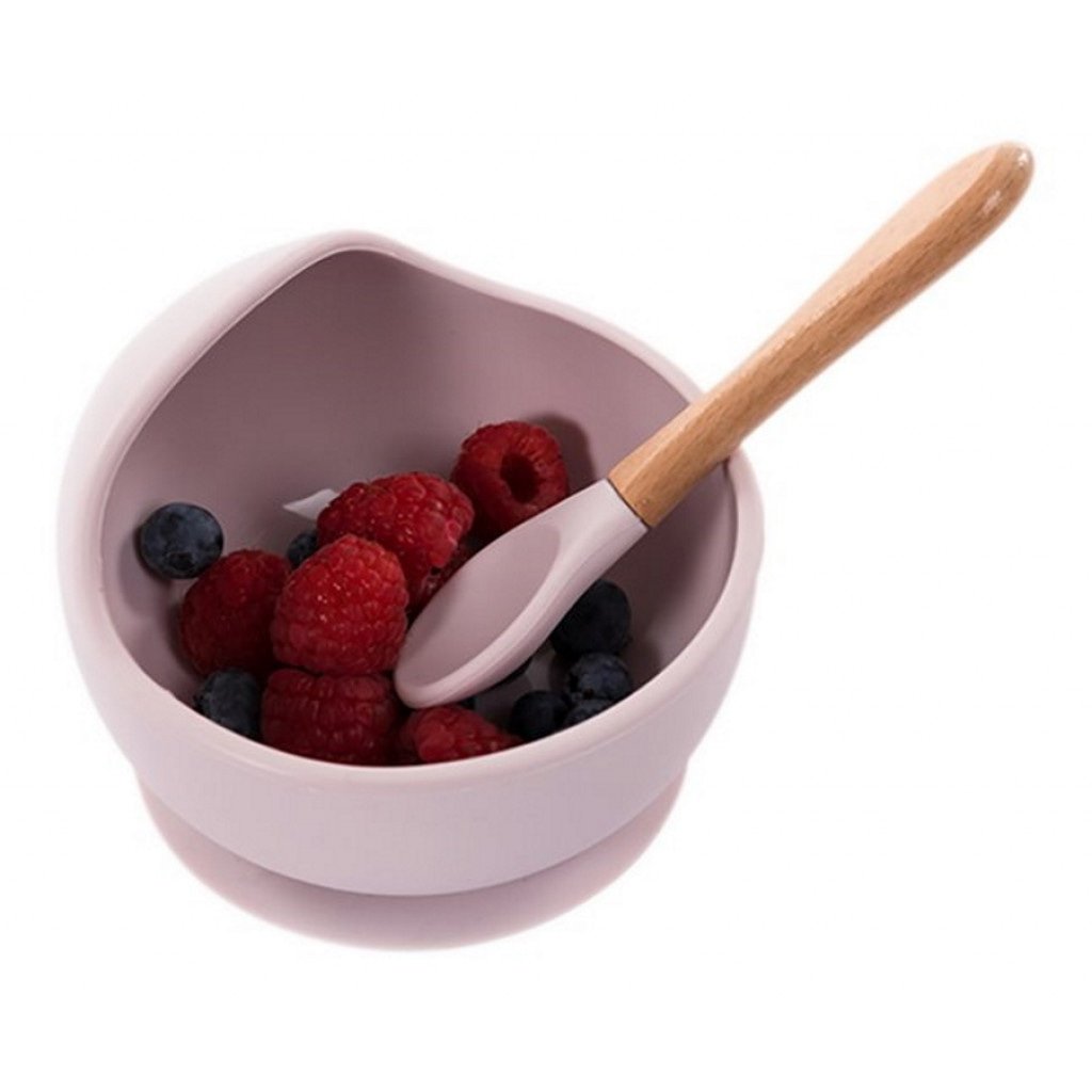 Bowl with suction cup (including spoon) b-suction