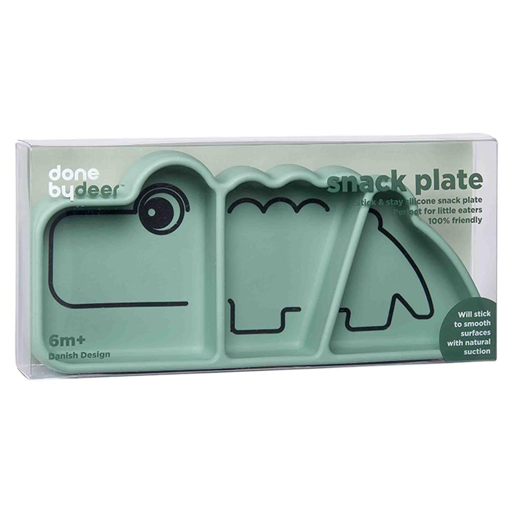 Plate (silicone) stick & stay Croco