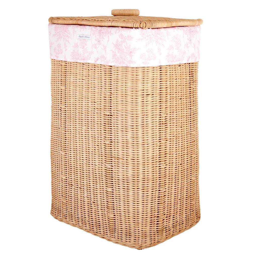 Wicker linen basket