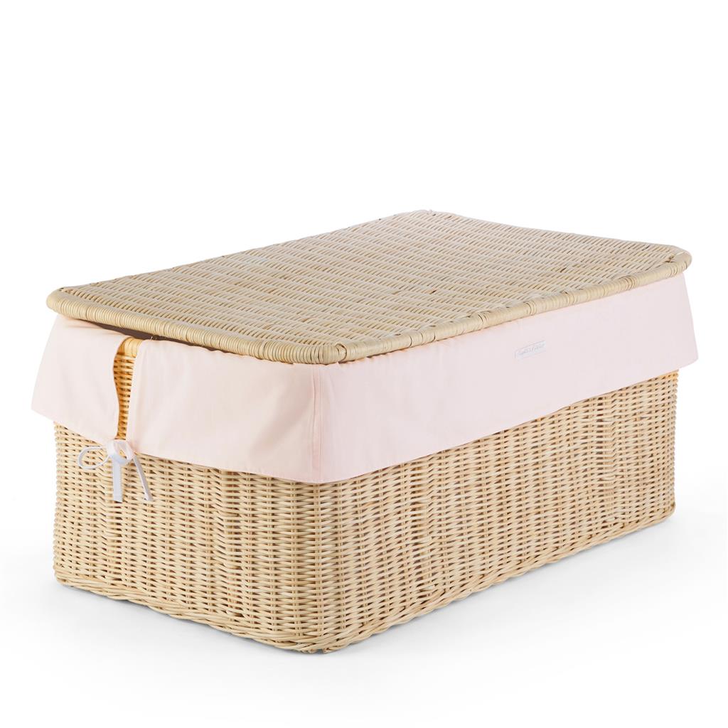 Wicker toy suitcase