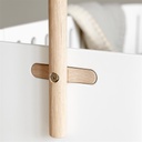 Co-sleeper/cradle (white/oak)