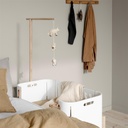 Co-sleeper / wieg (wit/eik)