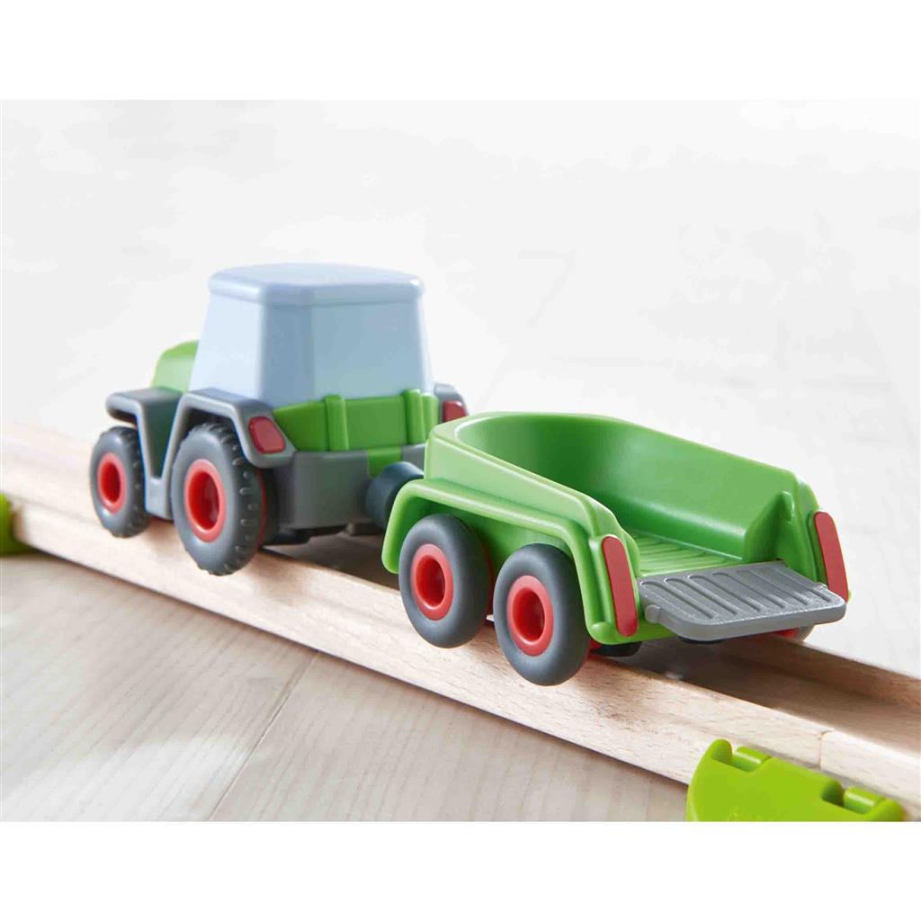 Marble track: tractor with trailer