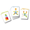 Jeu de piste : tangram coloré