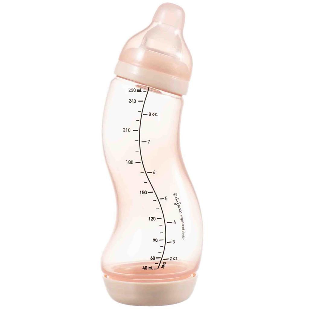 S-shaped feeding bottle (250ml, natural)