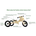 Balance bike 2-in-1 (wood)