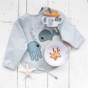 Bib with sleeves sea friends