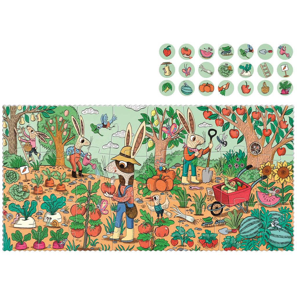 Puzzle rabbit's garden