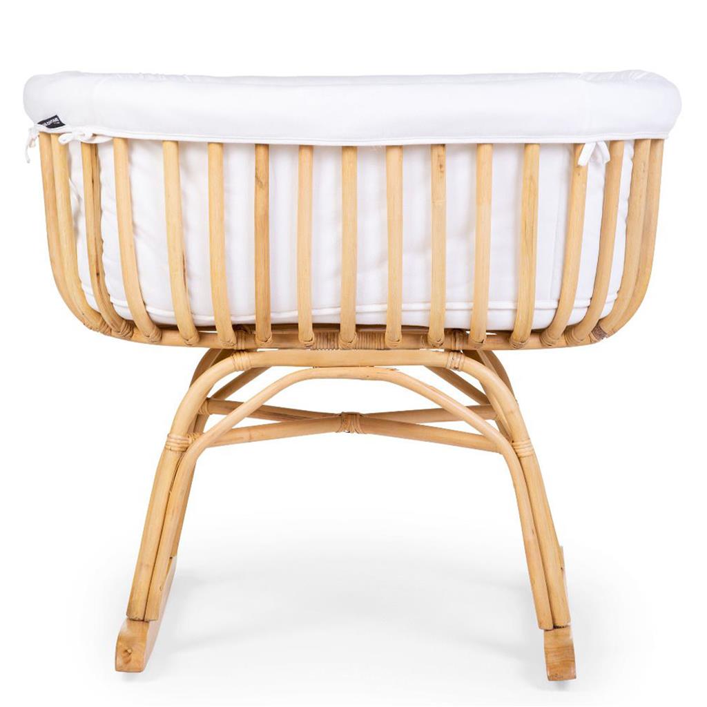 Rocking cradle rattan (+mattress+covering)