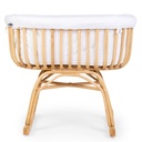 Rocking cradle rattan (+mattress+covering)