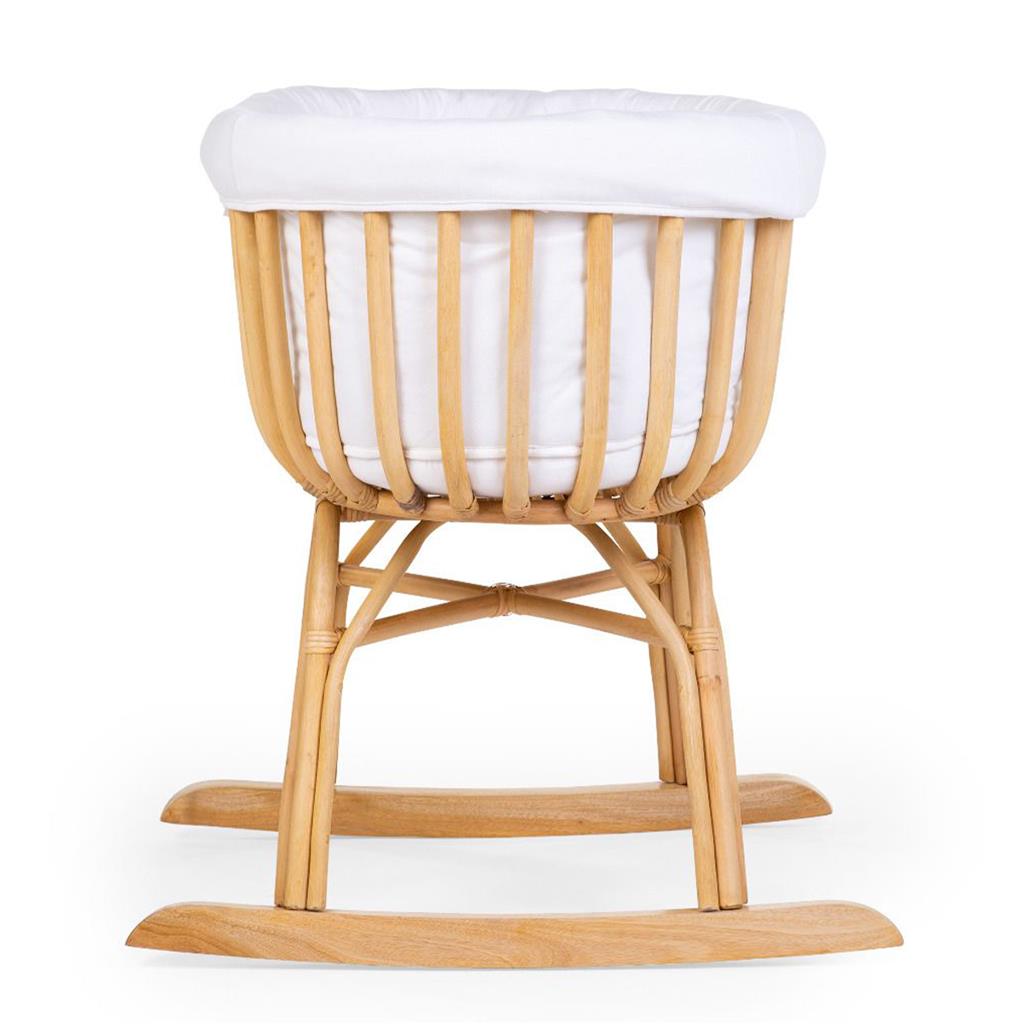 Rocking cradle rattan (+mattress+covering)