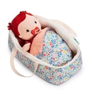 Doll travel cradle flowers