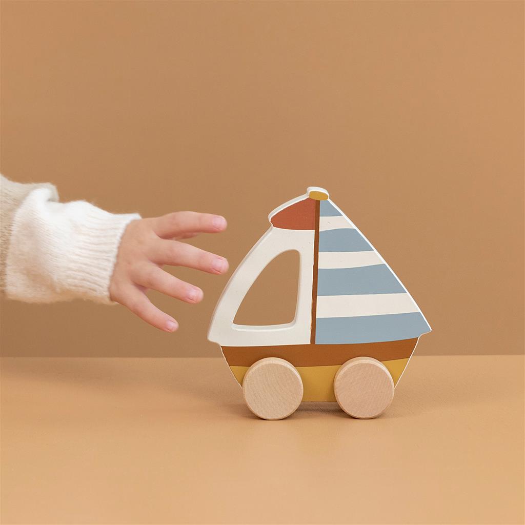 Wooden sailboat