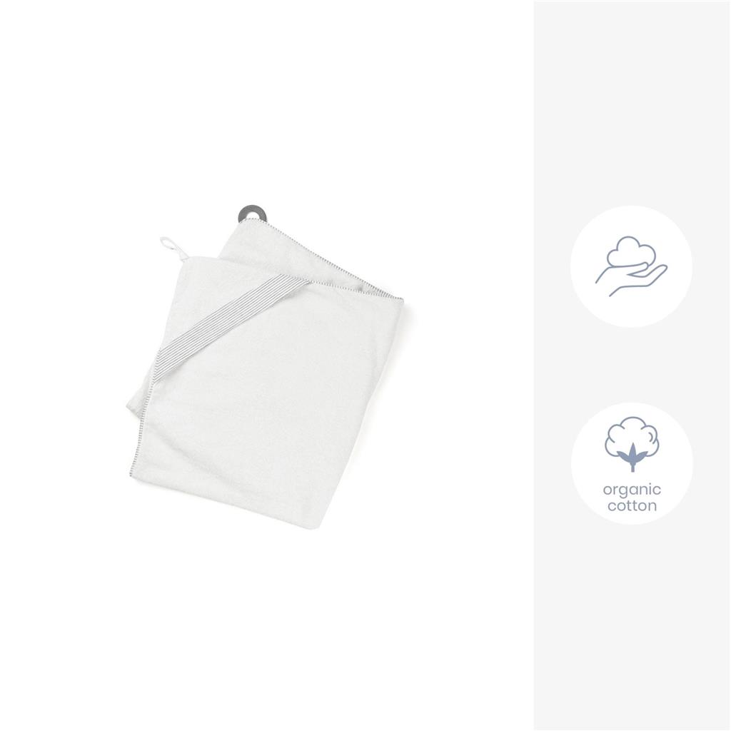 Serviette de bain avec anneau de dentition dry'n play