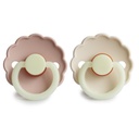 Pacifier latex daisy night (0-6m, 2 pieces)