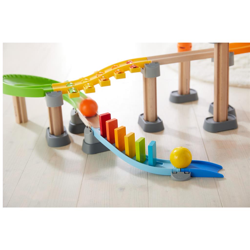 Marble track: melodious dominoes