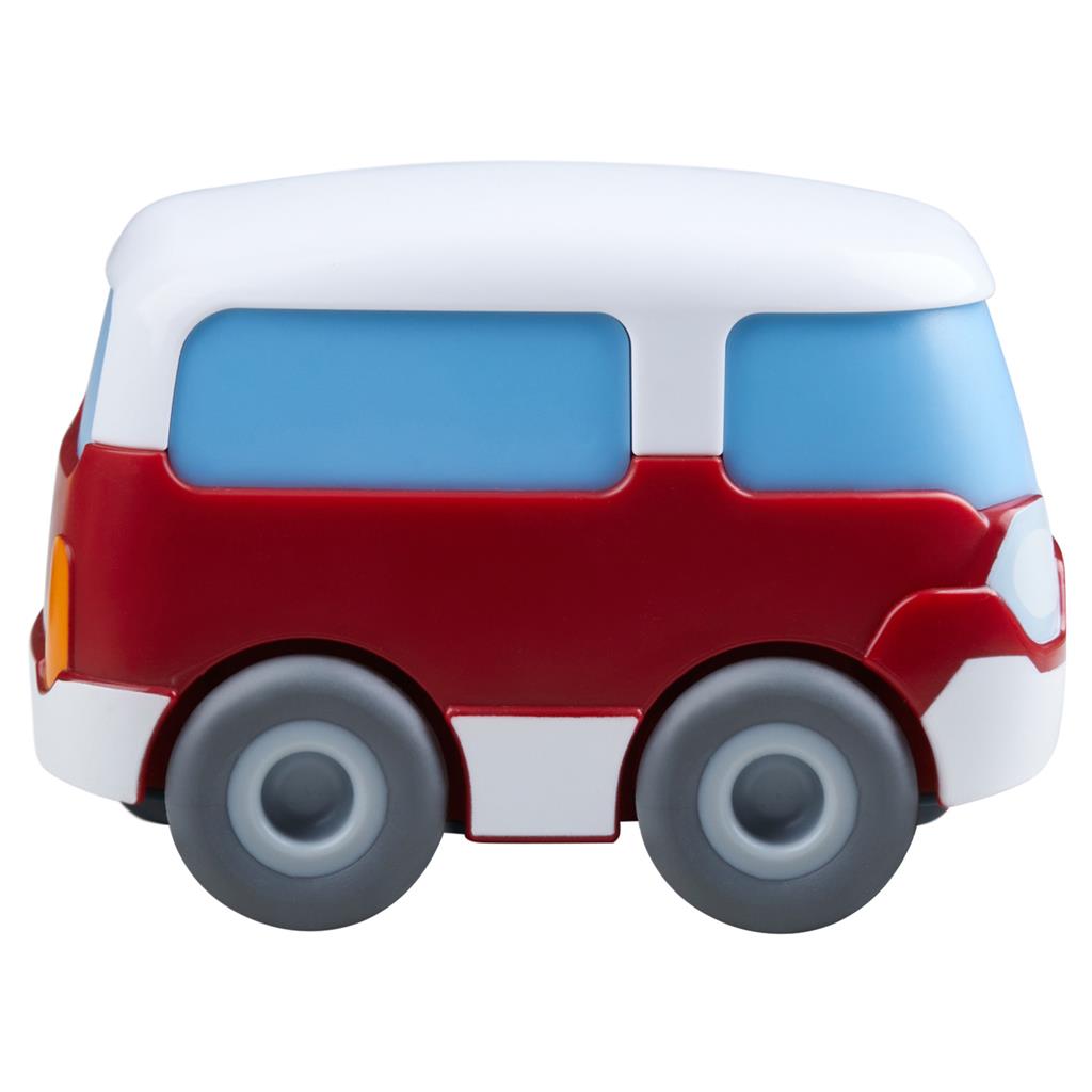 Marble track: red bus