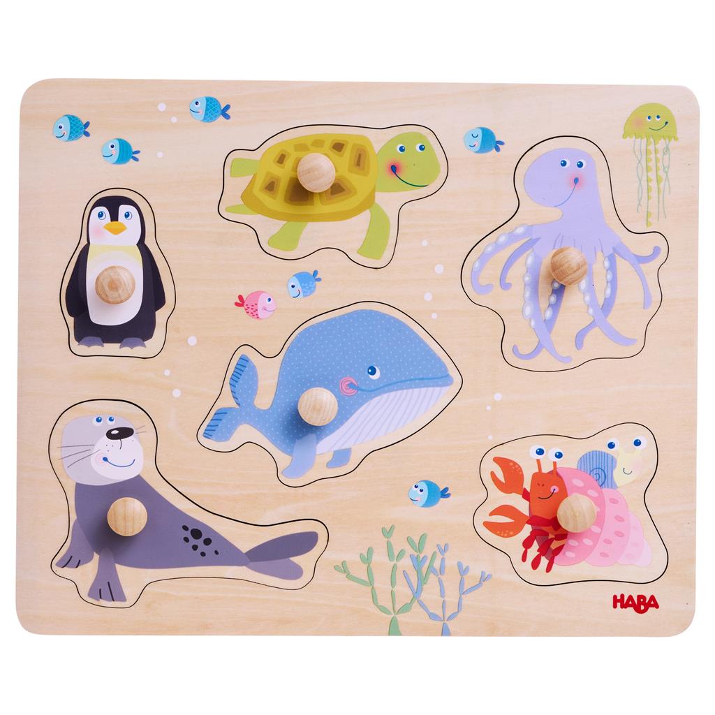 Inlay puzzle sea creatures