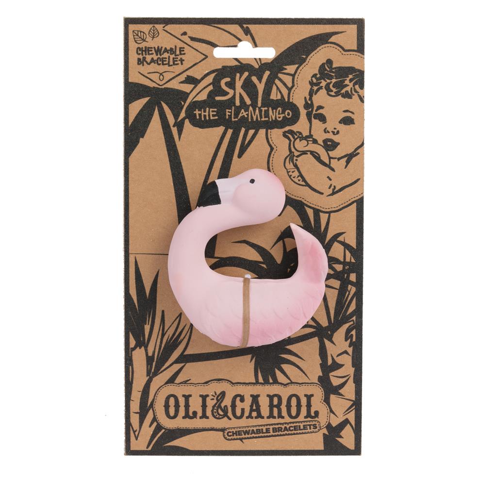 Teething ring flamingo