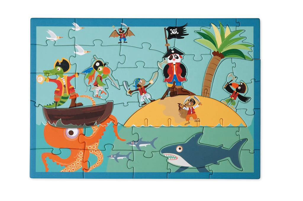 Play puzzle 36 pieces pirate