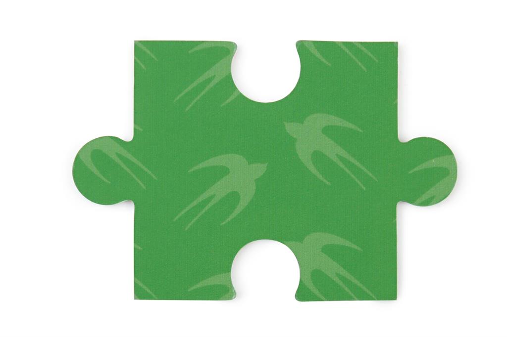 Puzzle 58 pièces contour oiseau arbre