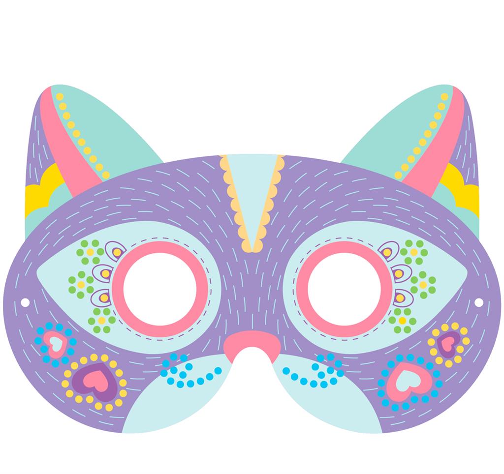 Masque chat diamant