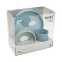 Eating set (silicone) Happy clouds